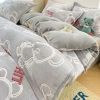 Milk fleece conjunto de cuatro piezas nuevo otoño invierno más fleece y más grueso conjunto de cama de tres piezas student single dorm single edredón Application Scenario